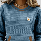 Noelle™ | Sweat-shirt à col rond en couleur bloc