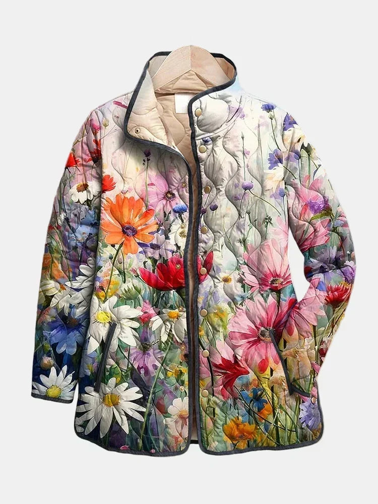 Venlora Mode| Manon Floral Quilted Jacket