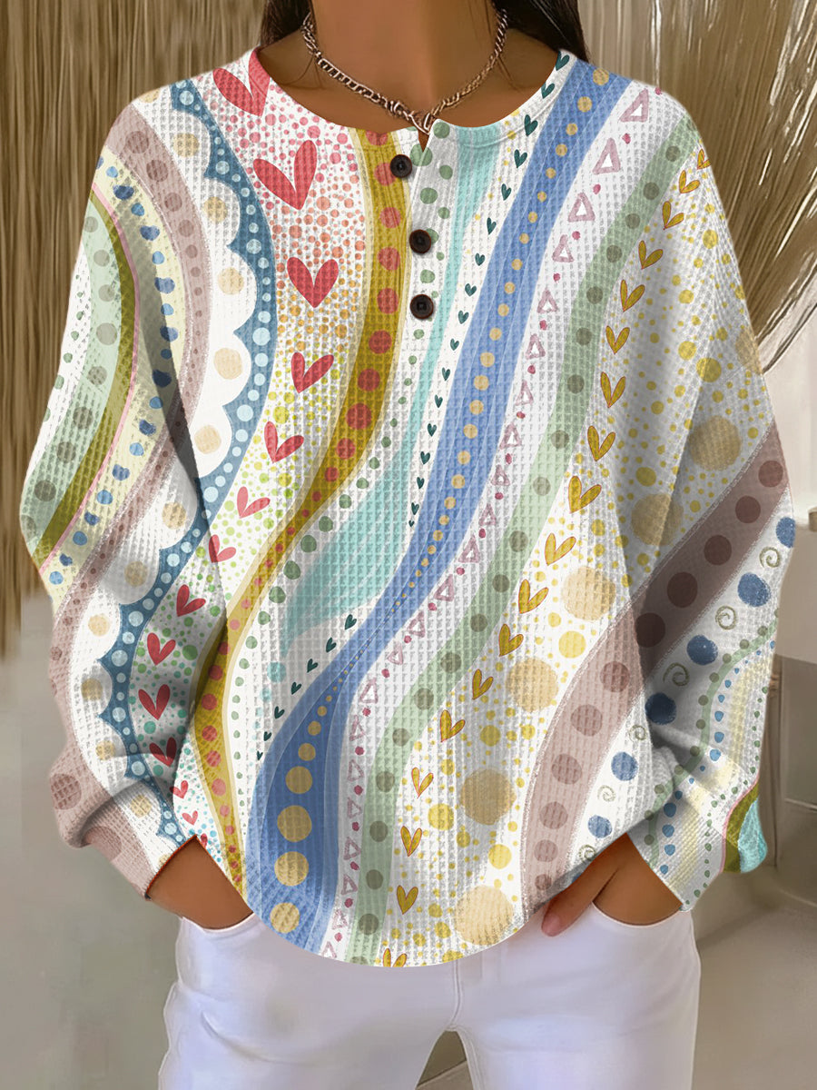 Henrietta | Pull à Rayures Artistiques