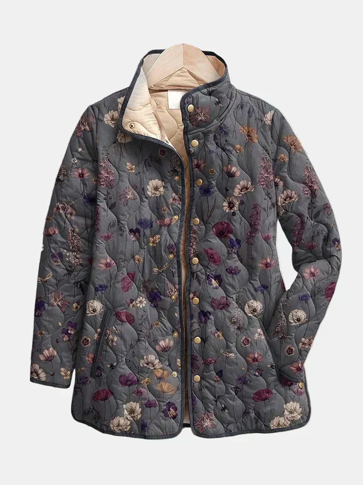 Venlora Mode | Nathalie Quilted Jacket with Dried Flowers