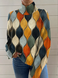 Elinor | Col Montant Pull à Motif Géométrique