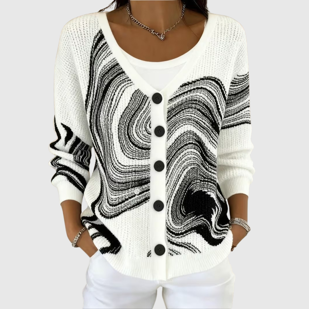 Emilia | Pull en Maille à Boutons