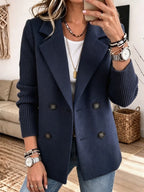 Élise™ — Gilet Blazer Élégant en Maille