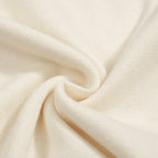 Pull rétro crème pour homme des années 70 avec col floral brodé