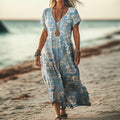 Robe Détente avec Motif Floral