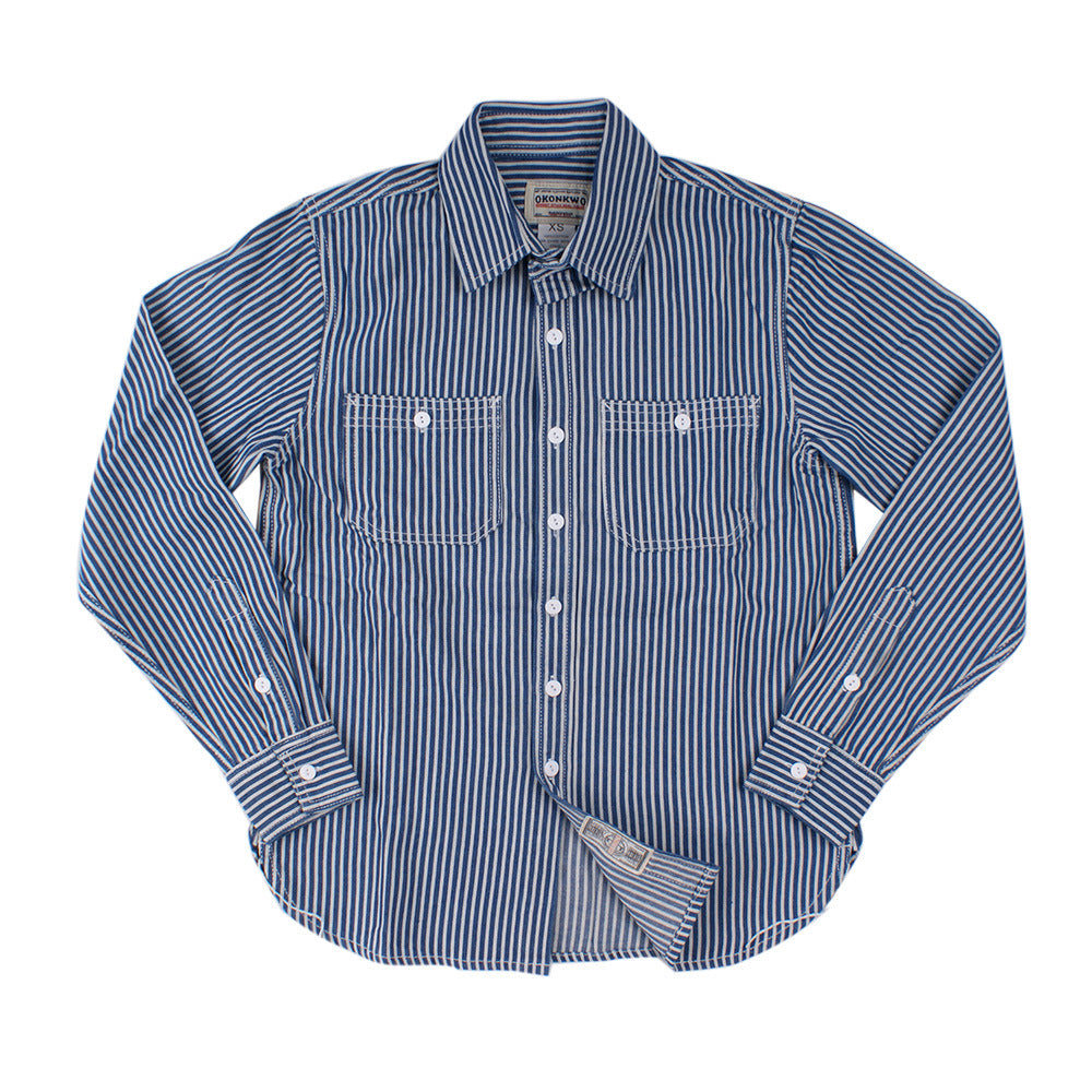 Chemise à rayures verticales pour homme - Manches longues, style décontracté, idéale pour le travail