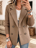 Élise™ — Gilet Blazer Élégant en Maille