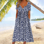 Amélie | Robe midi d’été à boutons
