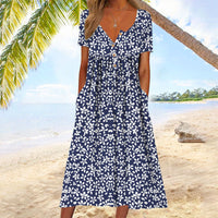 Amélie | Robe midi d’été à boutons