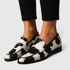 Antonella | Bicolore Printed Moccasins