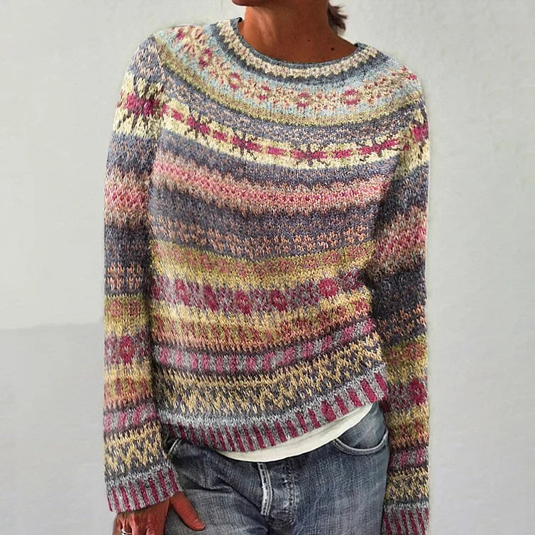 Venlora Mode | Pull Maille Empiècement Ivoire Martine