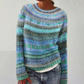 Venlora Mode  | Pull Maille Chinée Océan Florence