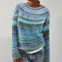 Venlora Mode  | Pull Maille Chinée Océan Florence