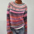Venlora Mode | Pull Maille Chinée Rose Élina