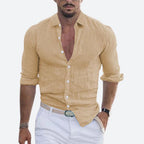 Rogelio | Chemise pour homme à col rabattu avec coupe décontractée pour l'été