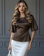 Chic Satin Summer Top