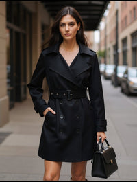 Élégant Trench d'Automne