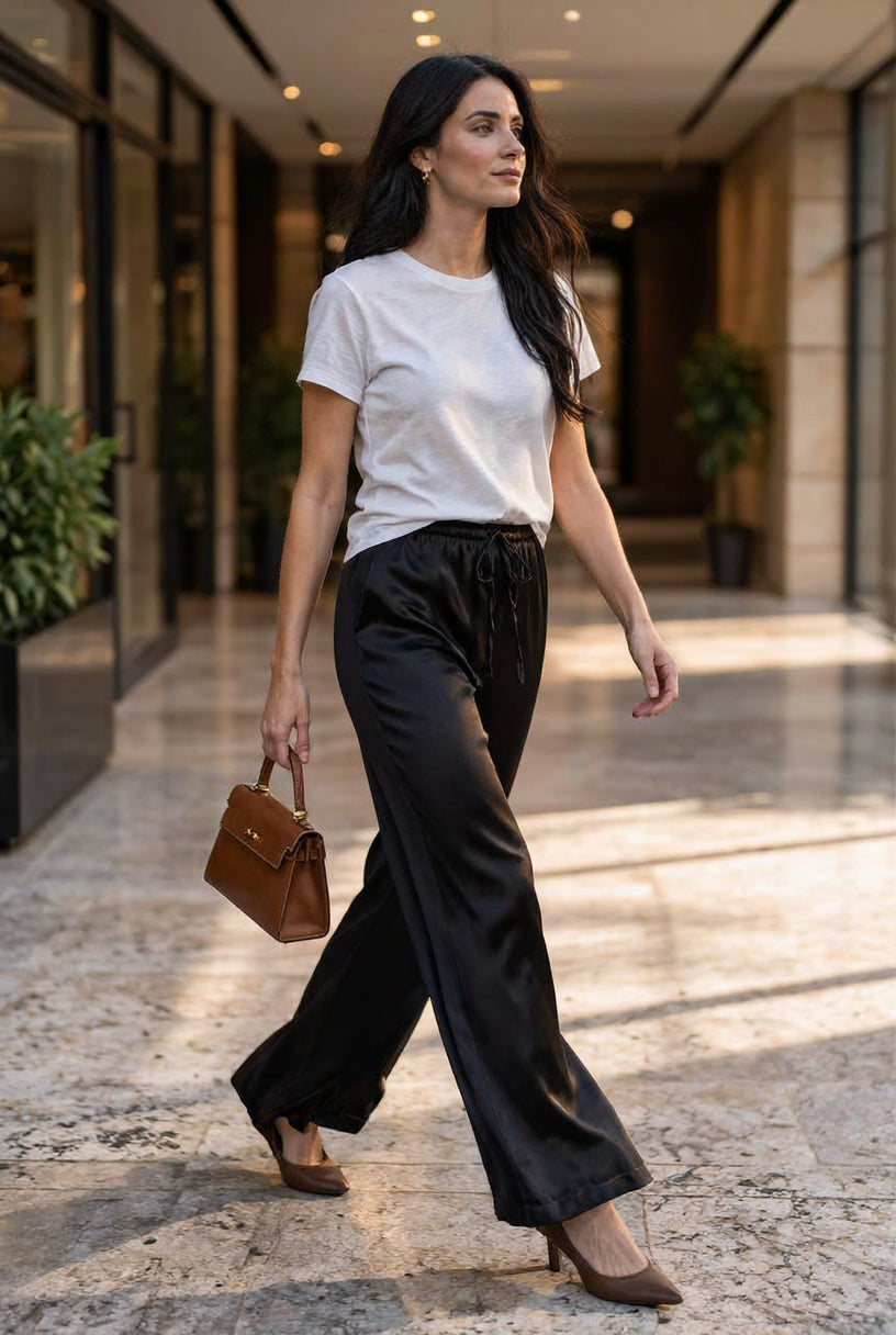 Chic Satin Trousers