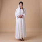 Elegant White Abaya
