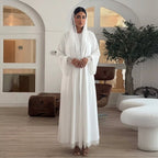 Elegant White Abaya
