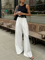 Pantalons Amples Sans Ceinture