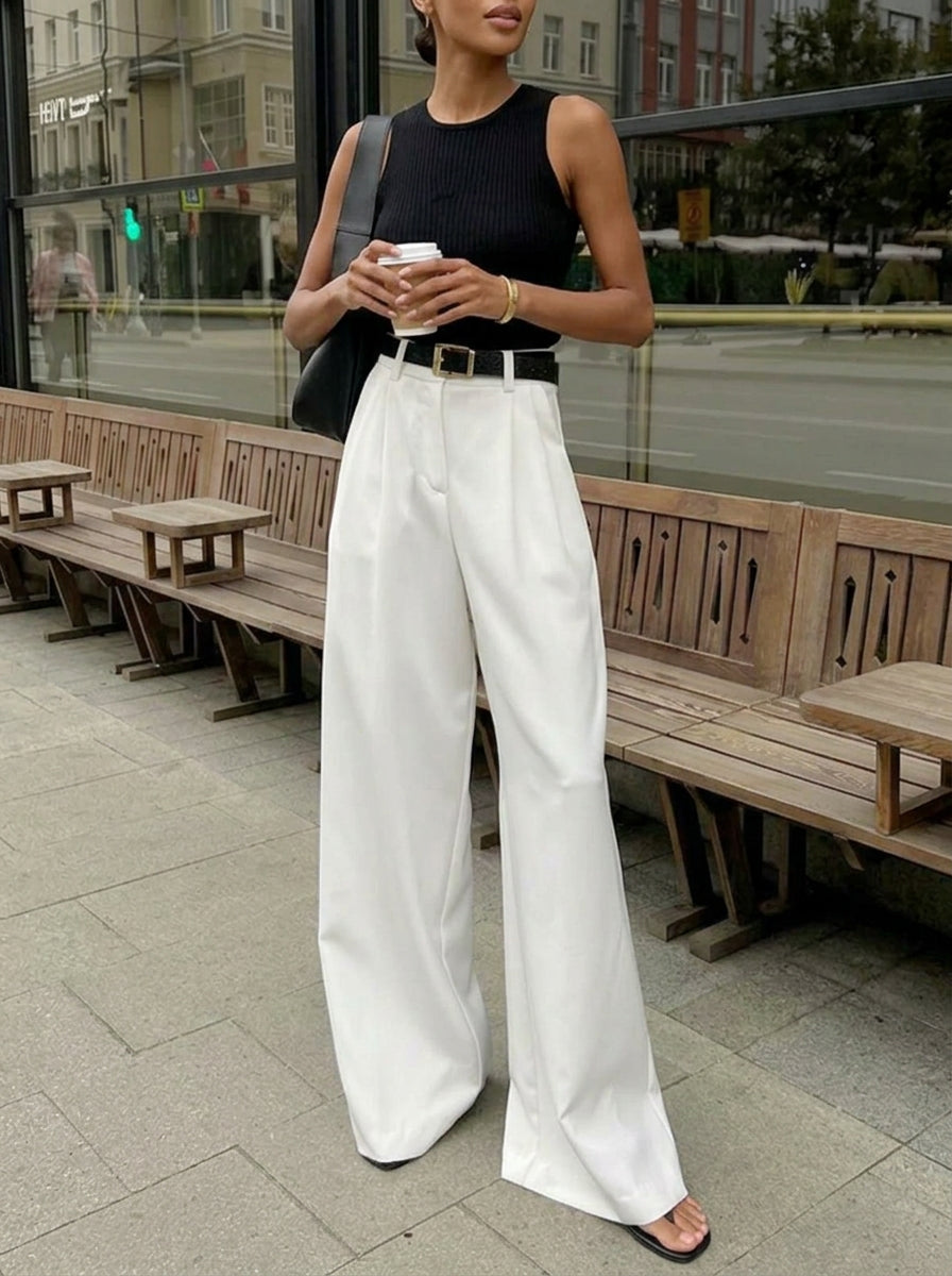 Pantalons Amples Sans Ceinture