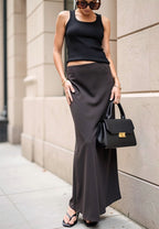 Maxi Satin Skirt