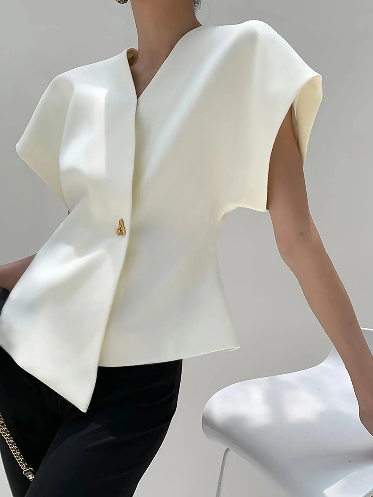 Blouse avec Col en V