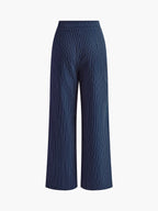 Pantalons Rayés Amples