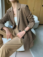 Chic Blazer avec Ceinture