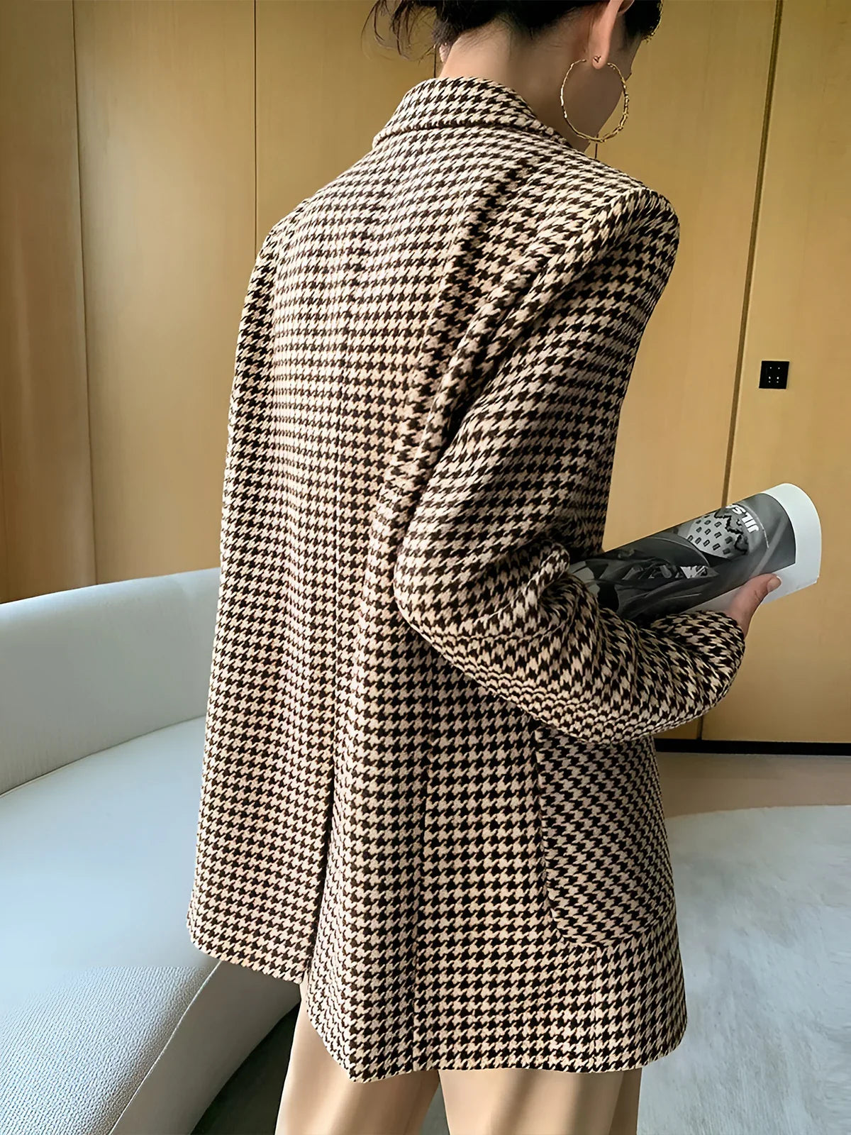 Chic Blazer avec Ceinture