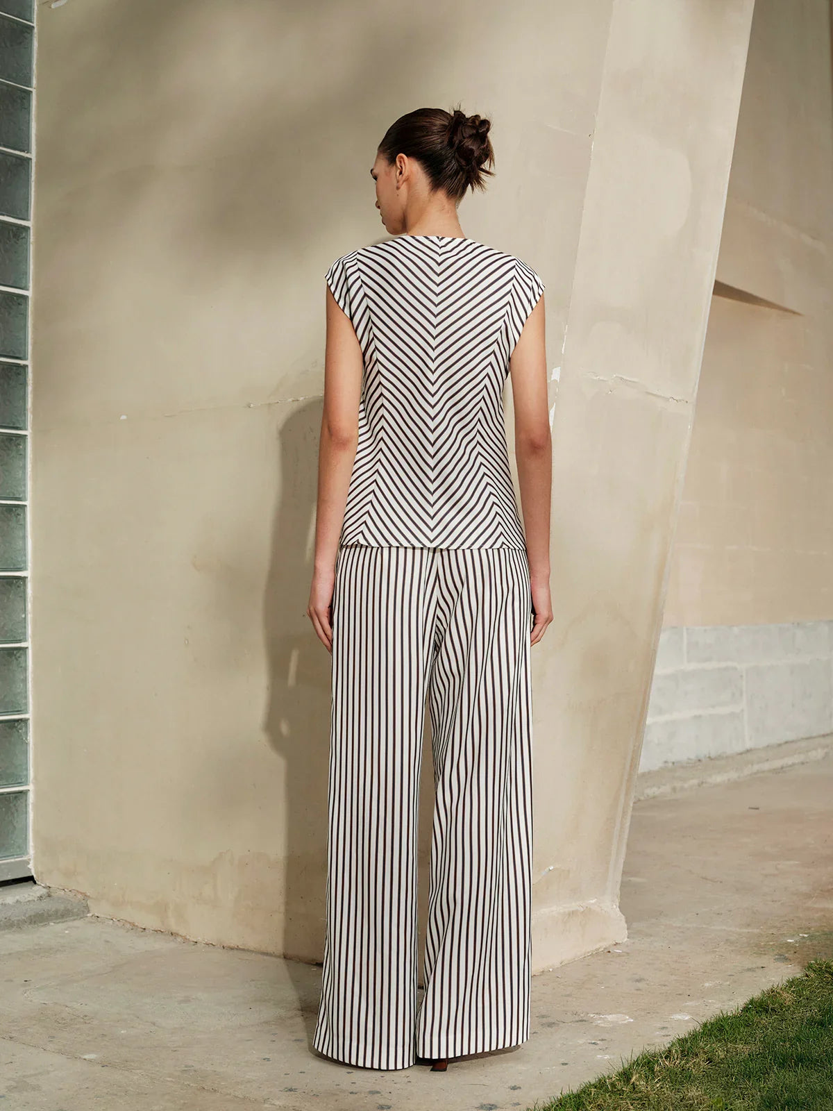 Rayé Ensemble Combinaison
