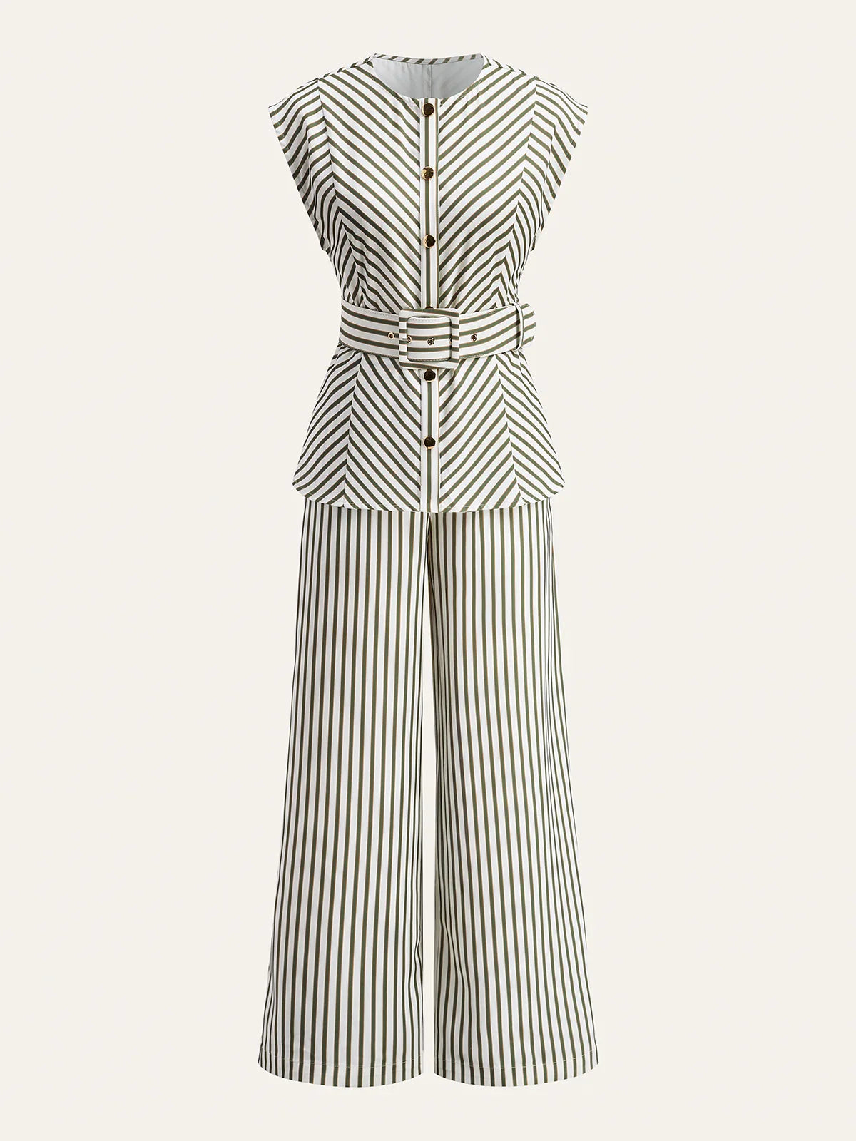 Rayé Ensemble Combinaison