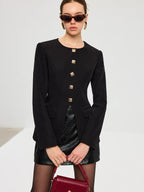 Blazer avec Boutons en Métal