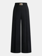 Élégants Pantalons avec Ceinture Métallique