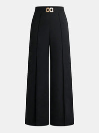 Élégants Pantalons avec Ceinture Métallique