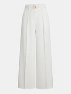 Élégants Pantalons avec Ceinture Métallique