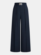 Élégants Pantalons avec Ceinture Métallique
