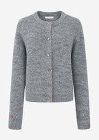 Cardigan avec Paillettes et Lurex - gris
