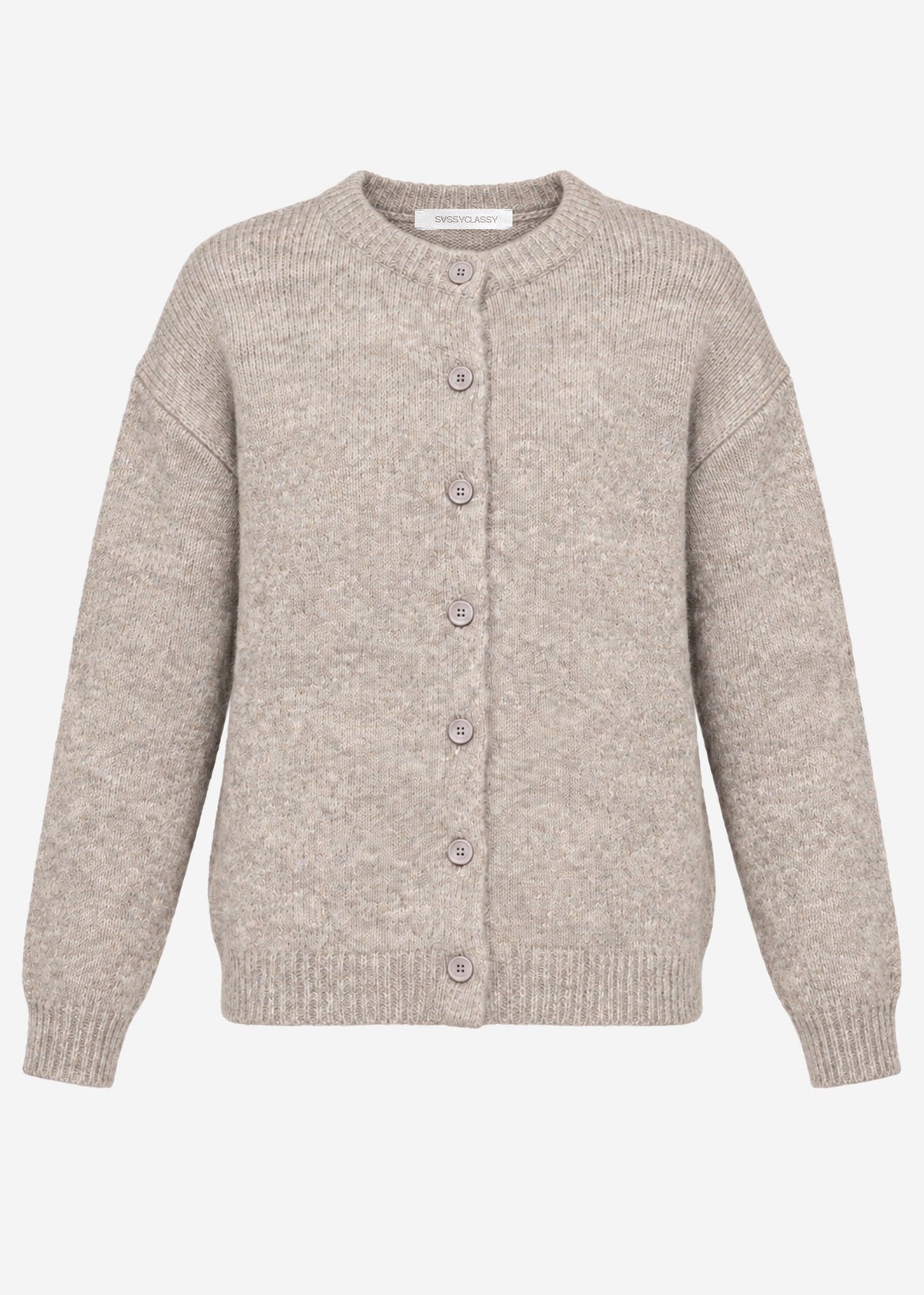 Gilet à boutons - taupe