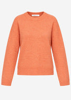 Pull classique à col rond - terracotta