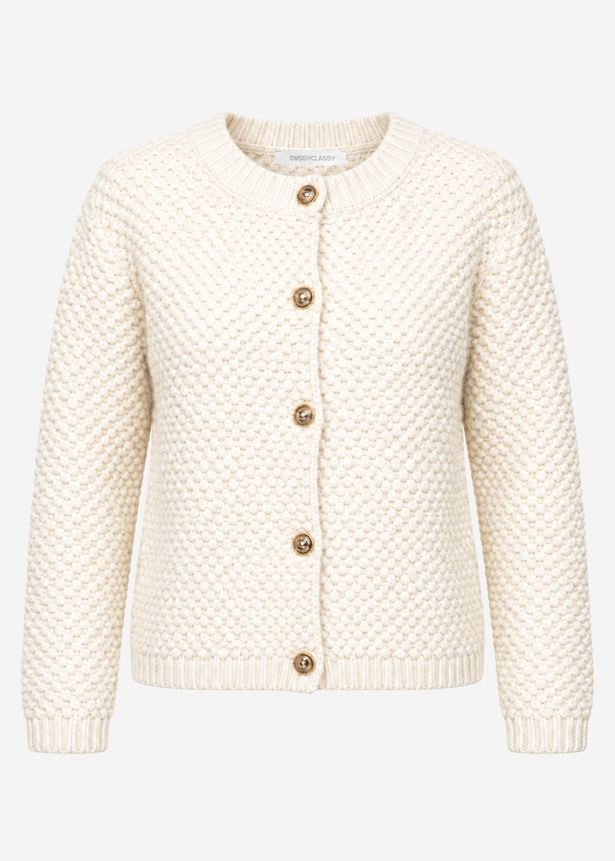 Veste en bouclé - blanc cassé