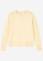 Pull fin en maille avec motif structuré - jaune