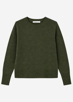 Pull fin tricoté avec motif en relief - vert