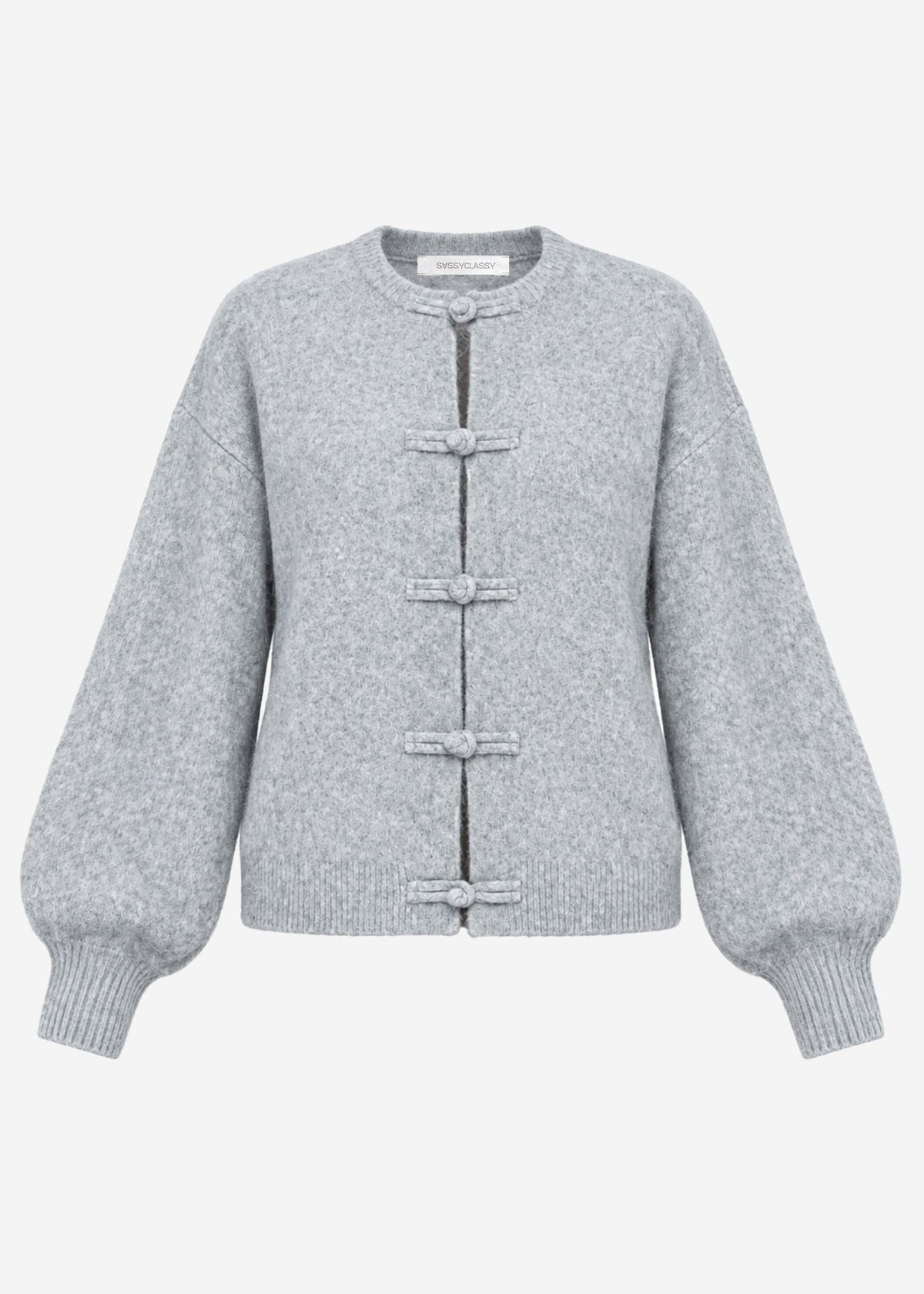 Gilet avec fermeture à nouer - gris