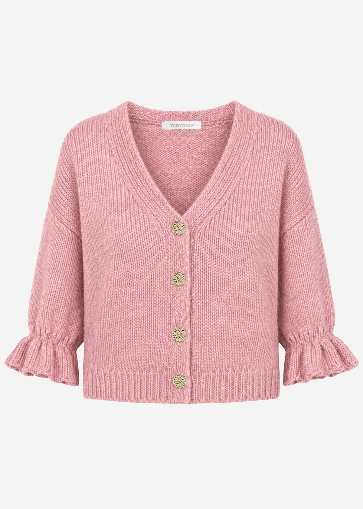 Gilet à manches 3/4 - rose poudré