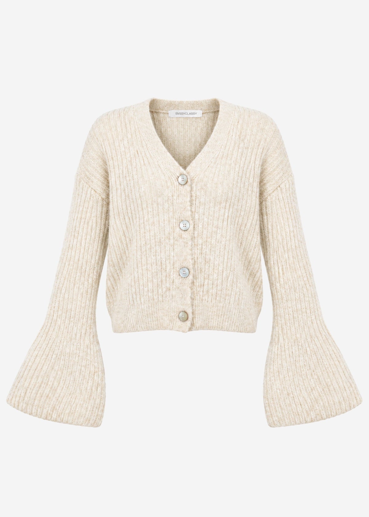 Gilet à manches évasées - beige