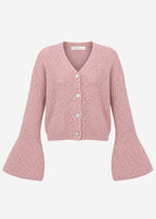 Gilet à manches évasées - vieux rose