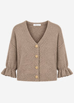 Gilet à manches 3/4 - taupe