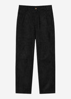 Pantalon à Jambes Barrel en Velours - noir